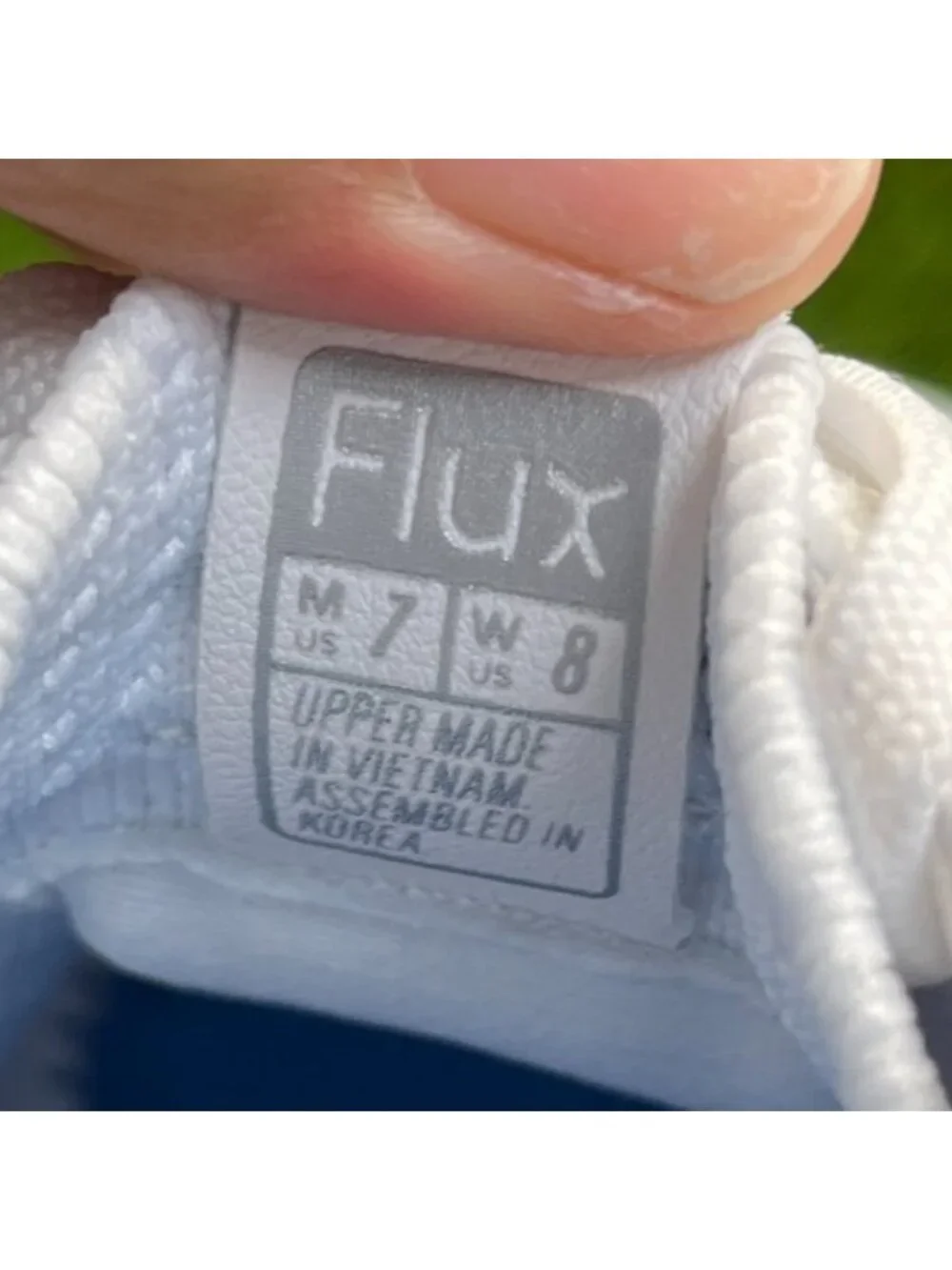 Flux Adapt Trainer White Gum Womens Size 8 Mens Size 7 Athletic Shoes Sneakers